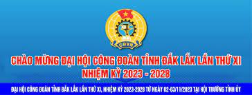 Đại hội Công đoàn tỉnh lần thứ XI, nhiệm kỳ 2023-2028 