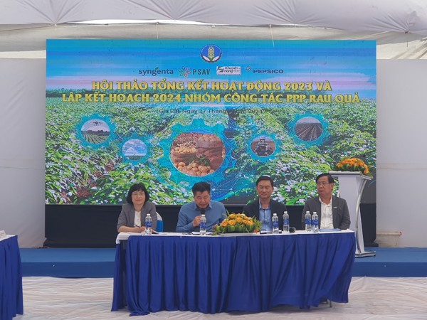 Hội thảo tổng kết hoạt động và lập kế hoạch năm 2024 Nhóm công tác PPP về Rau quả