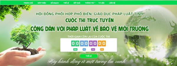 CUỘC THI "CÔNG DÂN VỚI PHÁP LUẬT BẢO VỆ MÔI TRƯỜNG"