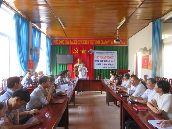 Lễ phát động "Phong trào toàn dân bảo vệ an ninh tổ quốc năm 2016"